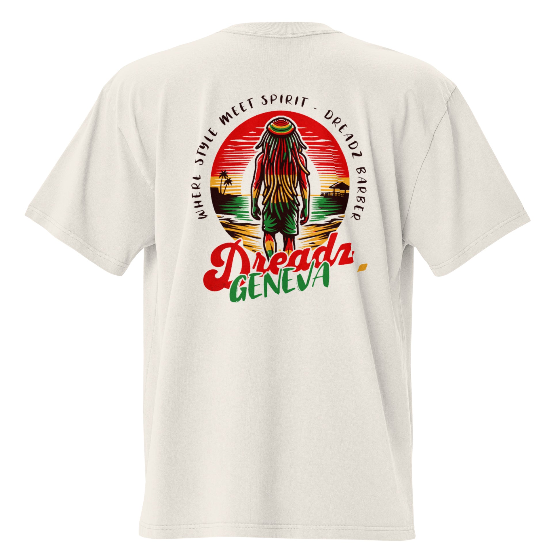 T-shirt oversize délavé - Dreadz Rasta - Dreadz Barber