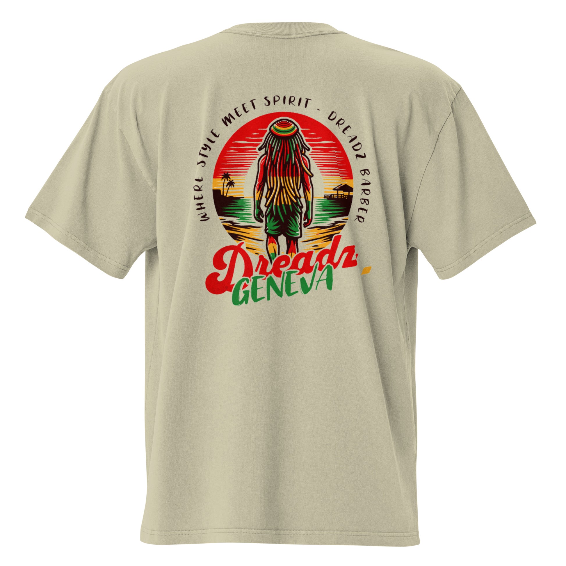 T-shirt oversize délavé - Dreadz Rasta - Dreadz Barber