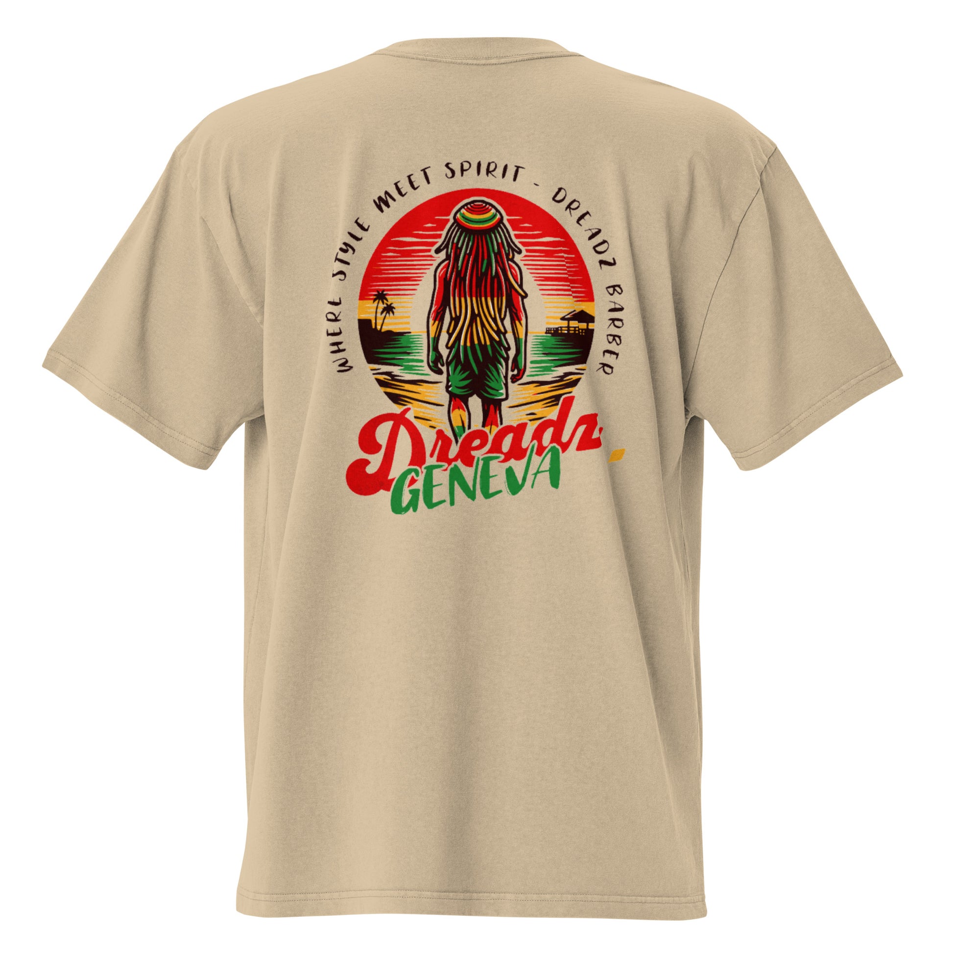 T-shirt oversize délavé - Dreadz Rasta - Dreadz Barber